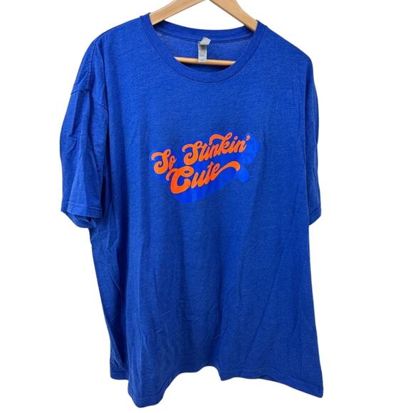 Next Level "So Stinking Cute" Blue Unisex Tshirt - Plus Size 3X - Picture 1 of 5